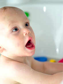 Use mild, fragrance-free cleansers and soaps on toddlers. Image: miss.libertine on Flickr