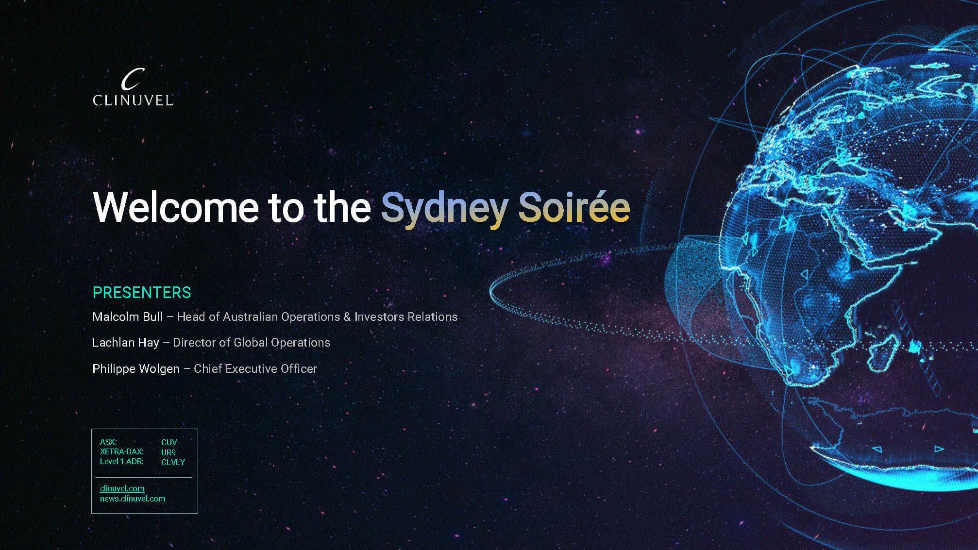 Sydney Soirée presentation